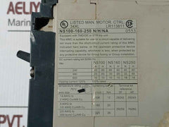 Merlin Gerin Ns100-160-250 N/H/Na Compact Circuit Breaker 750V 8Kv 50/60 Hz