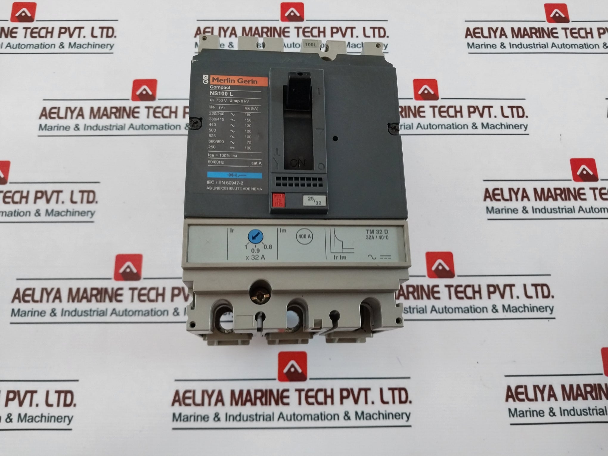 Merlin Gerin Ns100-250L Adapted Circuit Breaker 50/60Hz