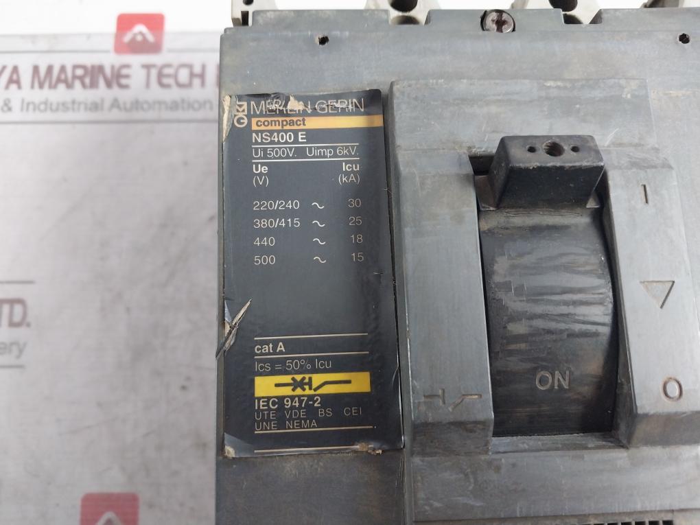 Merlin Gerin Ns400 E Circuit Breaker 380/415-25 Iec 947-2
