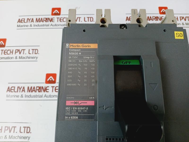 Merlin Gerin Ns630 H Circuit Breaker 50/60Hz Iec/En 60947-2 3000-6500A A004006