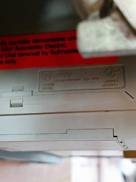 Merlin Gerin Nw16 Hf Masterpact Circuit Breaker, 12Kv 1600A