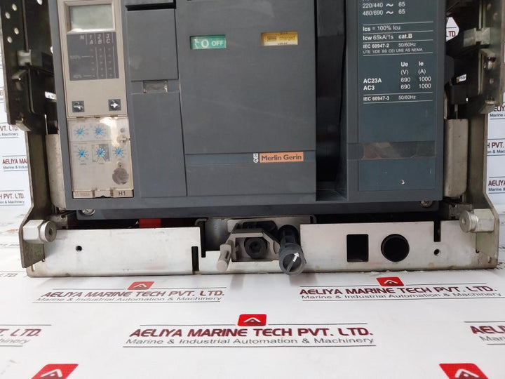 Merlin Gerin Masterpact Nw10 H1 Circuit Breaker 1000A 1000V 50/60Hz