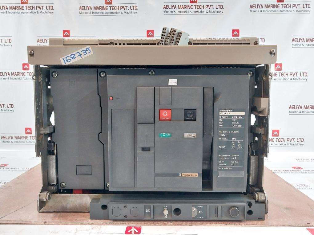 Merlin Gerin Nw32 Ha Masterpact Air Circuit Breaker 3200A 55°C Gh800017Aa