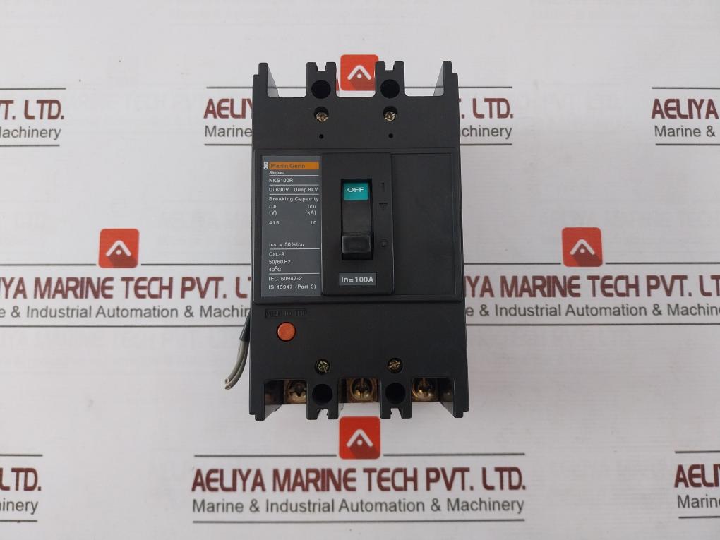 Merlin Gerin Simpact Nks100R Circuit Breaker 100A 690V 50/60Hz Iec 60947-2