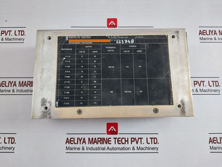 Merlin Gerin Single Output Power Supply 110V/220-240V 47-440Hz
