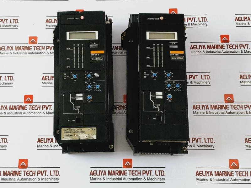 Merlin Gerin Str 38 S Master Pact Circuit Breaker 24 Vdc, F1.F2