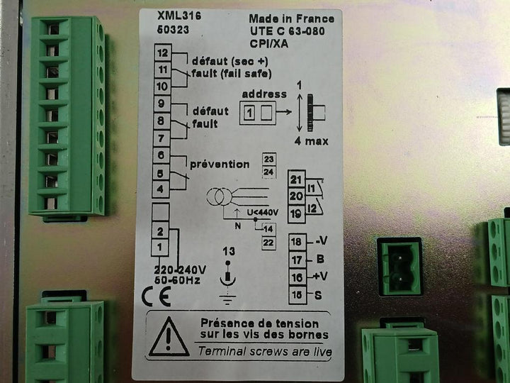 Merlin Gerin Xml316 Vigilohm Insulation Monitoring 220-240V/50-60Hz