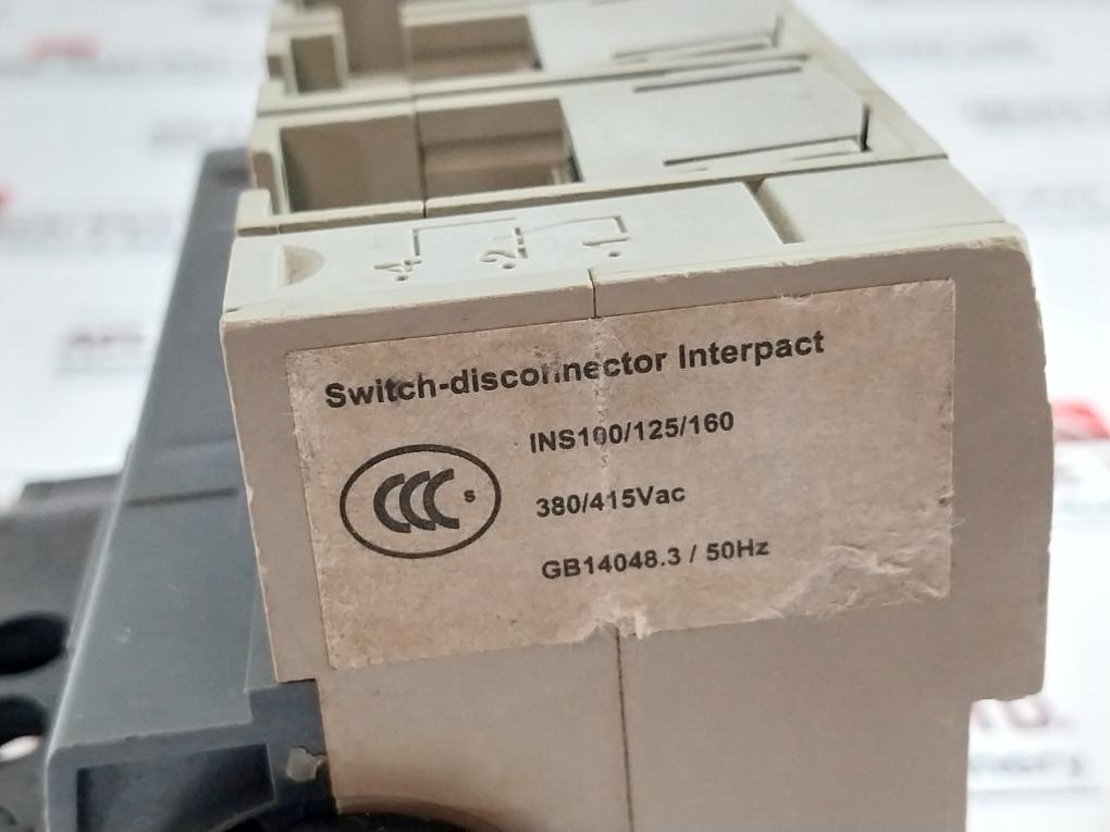 Merlin Gerin/schneider Electric Ins 100 Switch Disconnector 50/60hz