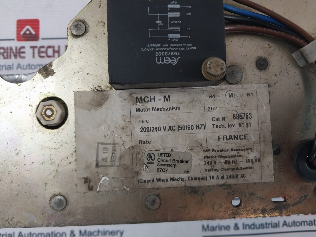 Merlin Gerin Mch-m Motor Mechanism Mp Breaker Accessory 200/240V Ac