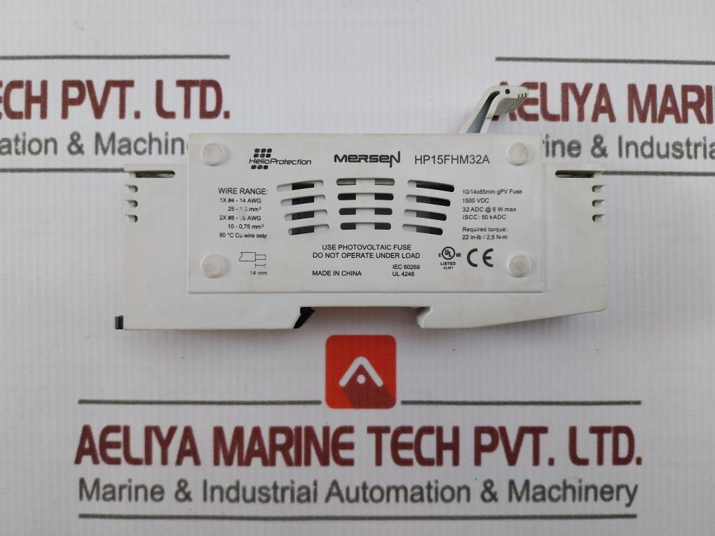 Mersen Hp15Fhm32A Helioprotection Fuse Holder 1500 Vdc 32Adc-6W Max