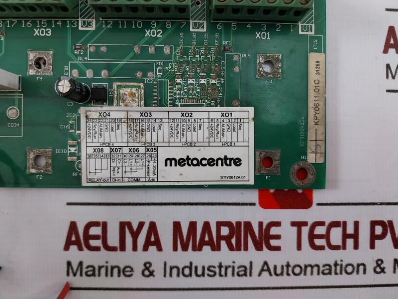 Metacentre Pcby0611.01 Terminal Pcb For Pressure And Sequence Management Unit