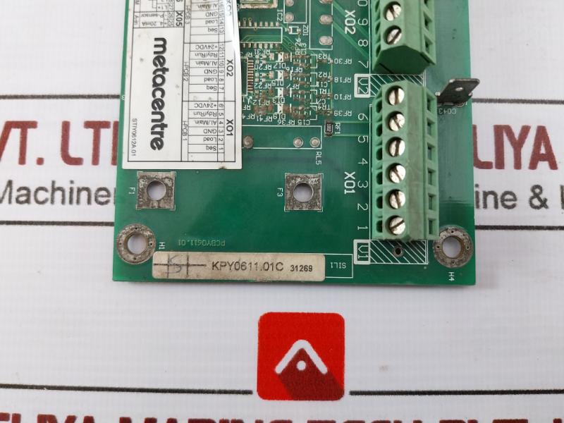 Metacentre Pcby0611.01 Terminal Pcb For Pressure And Sequence Management Unit
