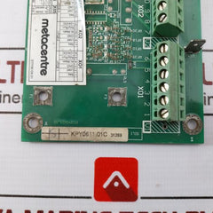 Metacentre Pcby0611.01 Terminal Pcb For Pressure And Sequence Management Unit