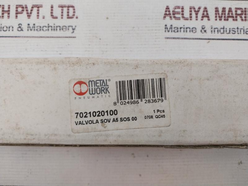 Metal Work 7021020100 Pneumatic Valve Mpm 220Vac 10 Bar 2W Ex Na Ii3Gd T5