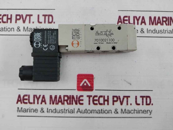 Metal Work Pneumatic 7010021100 Solenoid Valve Max 10 Bar W0215000101 24Vdc 2W