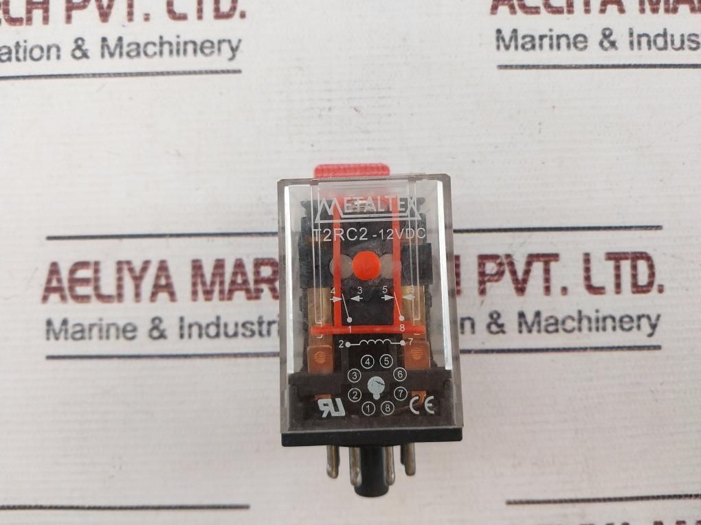 Metaltex T2Rc2-12Vdc Power Relay Dc12V