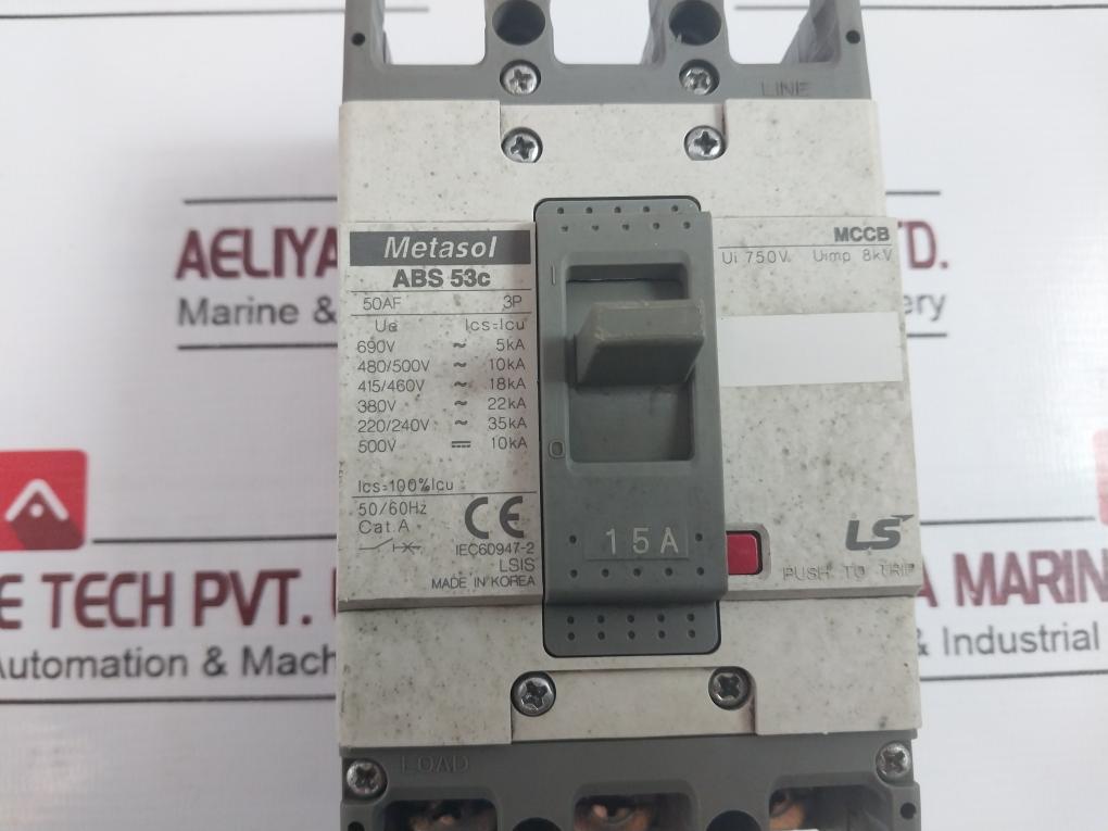 Metasol Abs 53C Molded Case Circuit Breaker 220/240V 35Ka