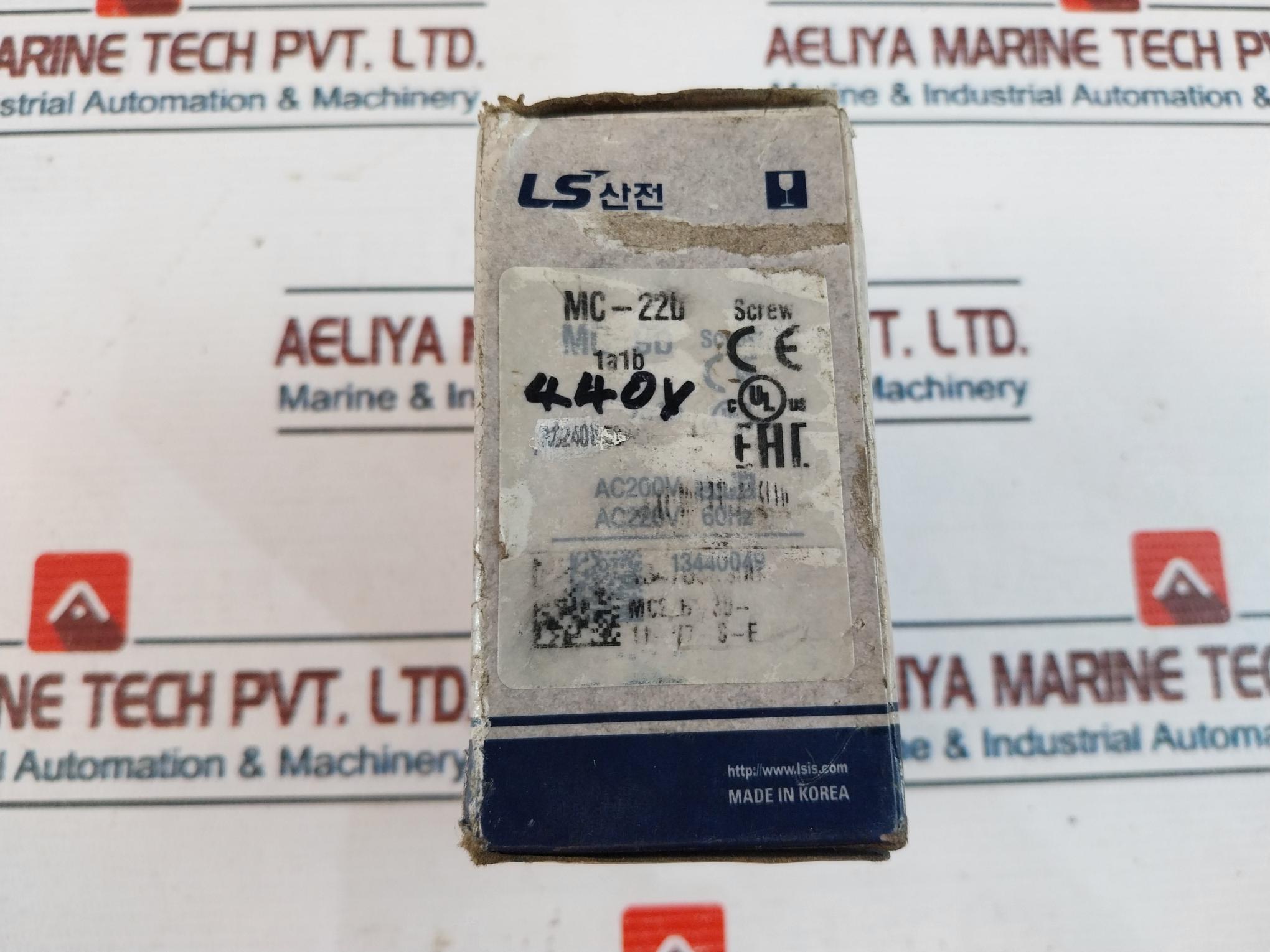 Metasol Mc-22B Contactor 22A 415V 50/60Hz