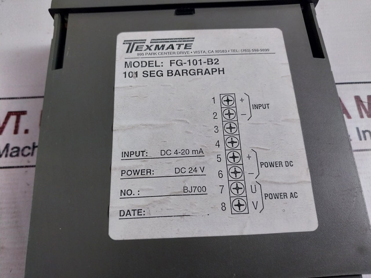 Metermaster Tmfg101Bm Upper Annular Pressure 6504074
