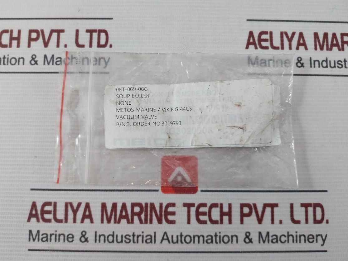 Metors 3019793 Vacuum Valve For Soup Boiler