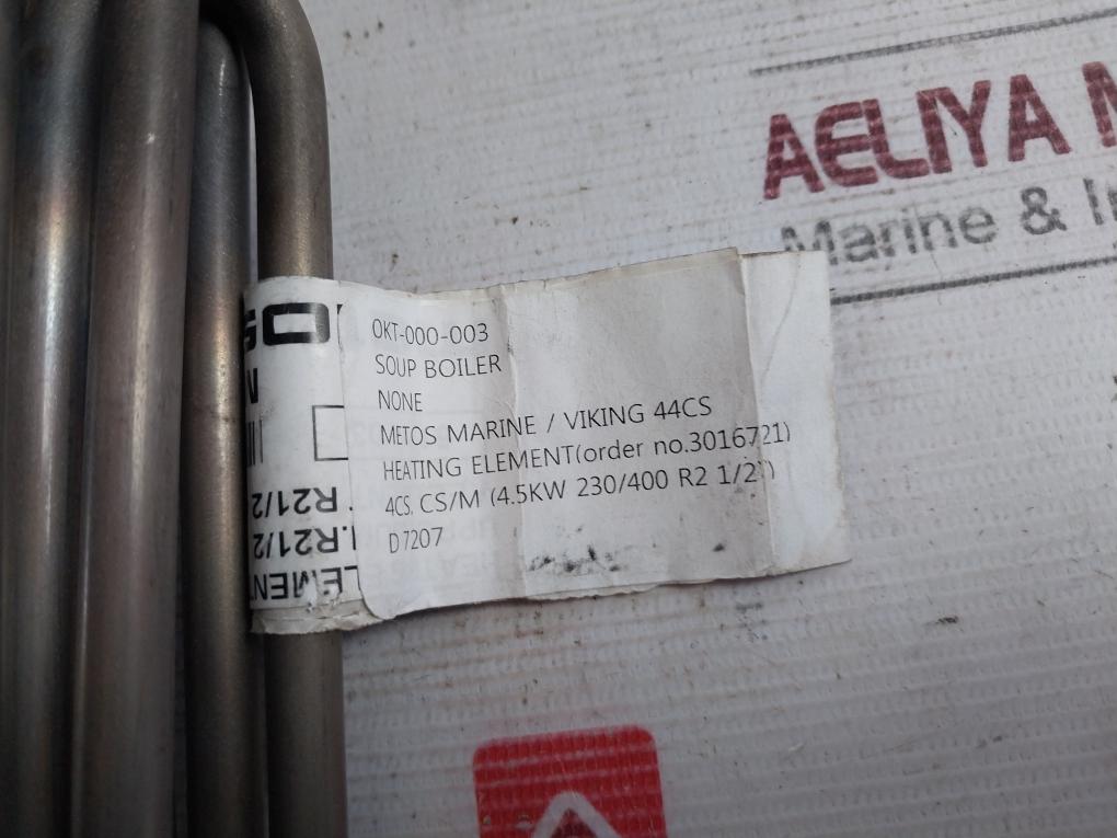 Metos Mg3016721 Heating Element R21/2 4500W 380/220 V 230/400V