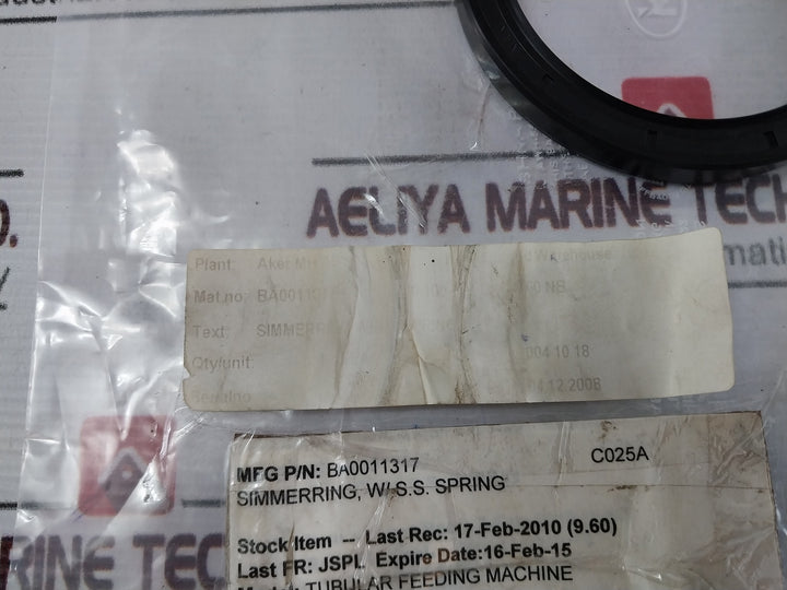 Aker Tc 80 100 10 Oil Seal-rotary Shaft Seal Set Ba0011317 (1 Set = 6Pcs)