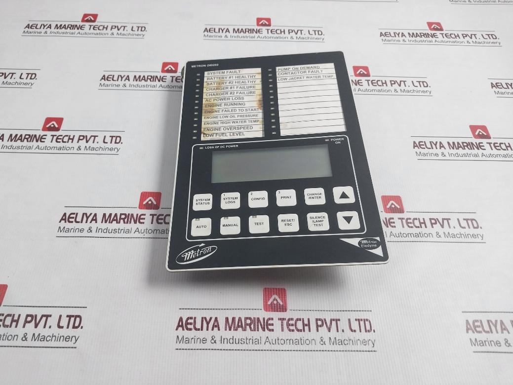 Metron Eledyne Oid-400 Fire Engine Display Panel Rev 04 1820-902-00006 R04