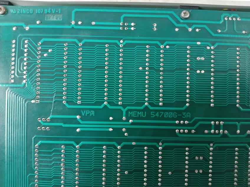Metso Automation 547006-3B Memu Memory Board 547006-3A M8510401 94V-1