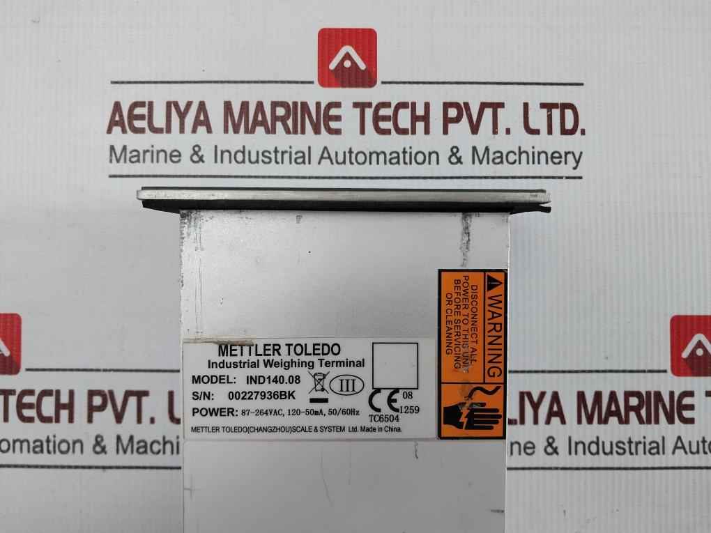 Mettler Toledo Ind140.08 Industrial Weighing Terminal Module 87-264Vac 50/60Hz