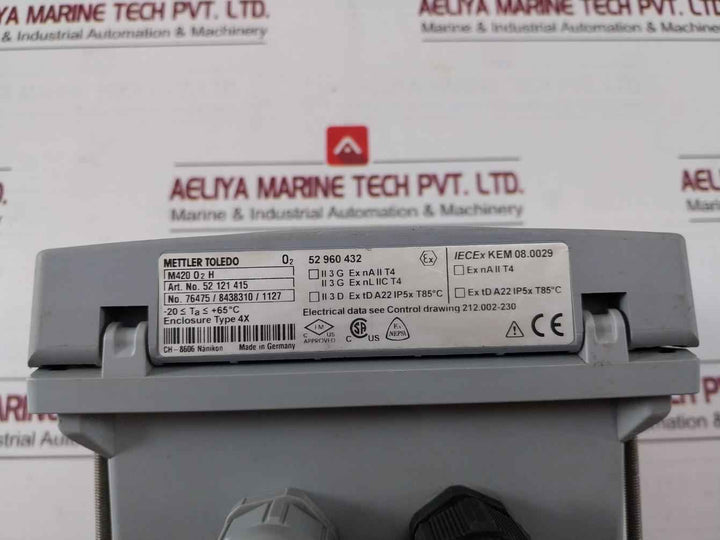 Mettler Toledo M420 O2 H Transmitter 52 121 415 4-20Ma -20 Ta +65°C