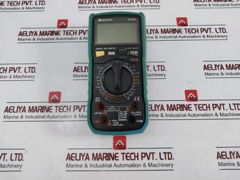 Mextech Dt603 Digital Multimeter 600Ma/250V Iec61010-1 10A/250V