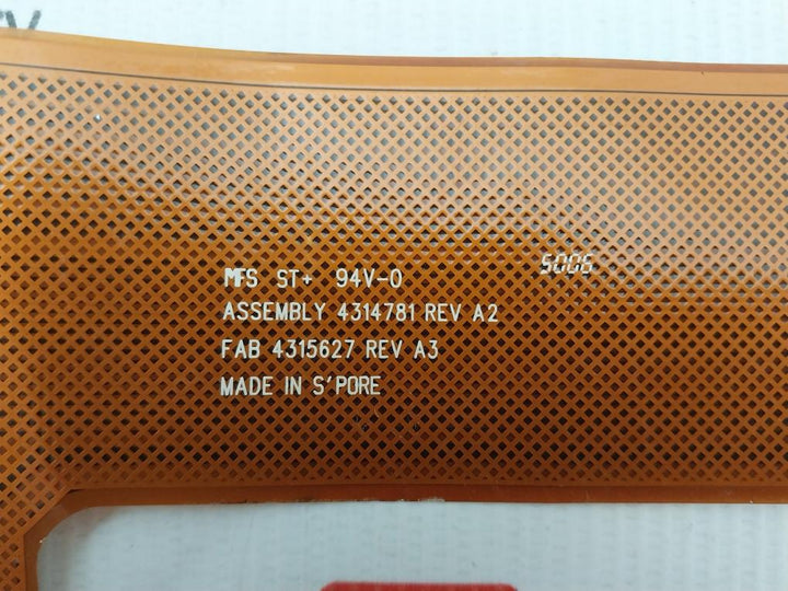 Mfs 4314781 Flat Flexible Cable 4315627 Rev 3
