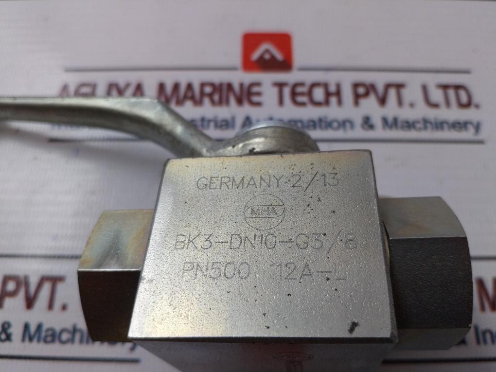 Mha Bk3-dn10-g3/8 Ball Valve Pn500 112A