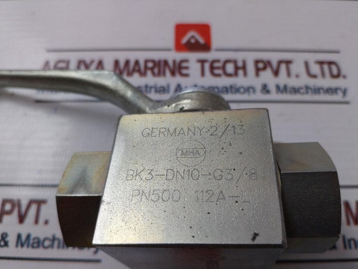 Mha Bk3-dn10-g3/8 Ball Valve Pn500 112A
