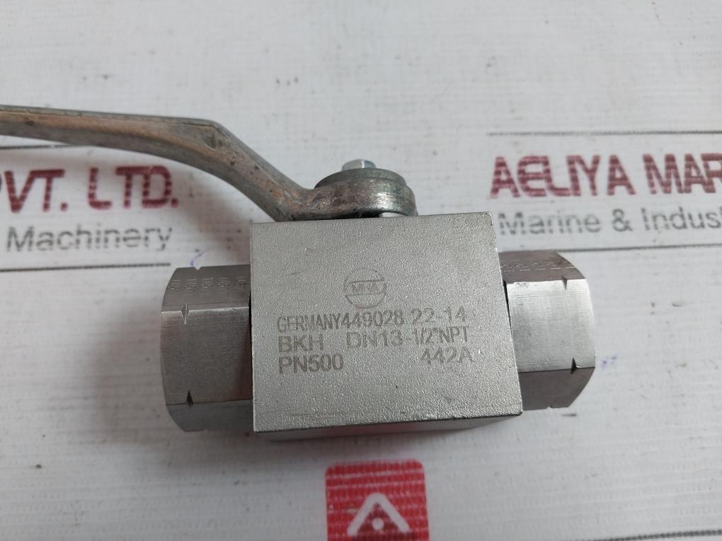 Mha Bkh Dn13-1/2"Npt Ball Valve Pn500 442A 1.4571