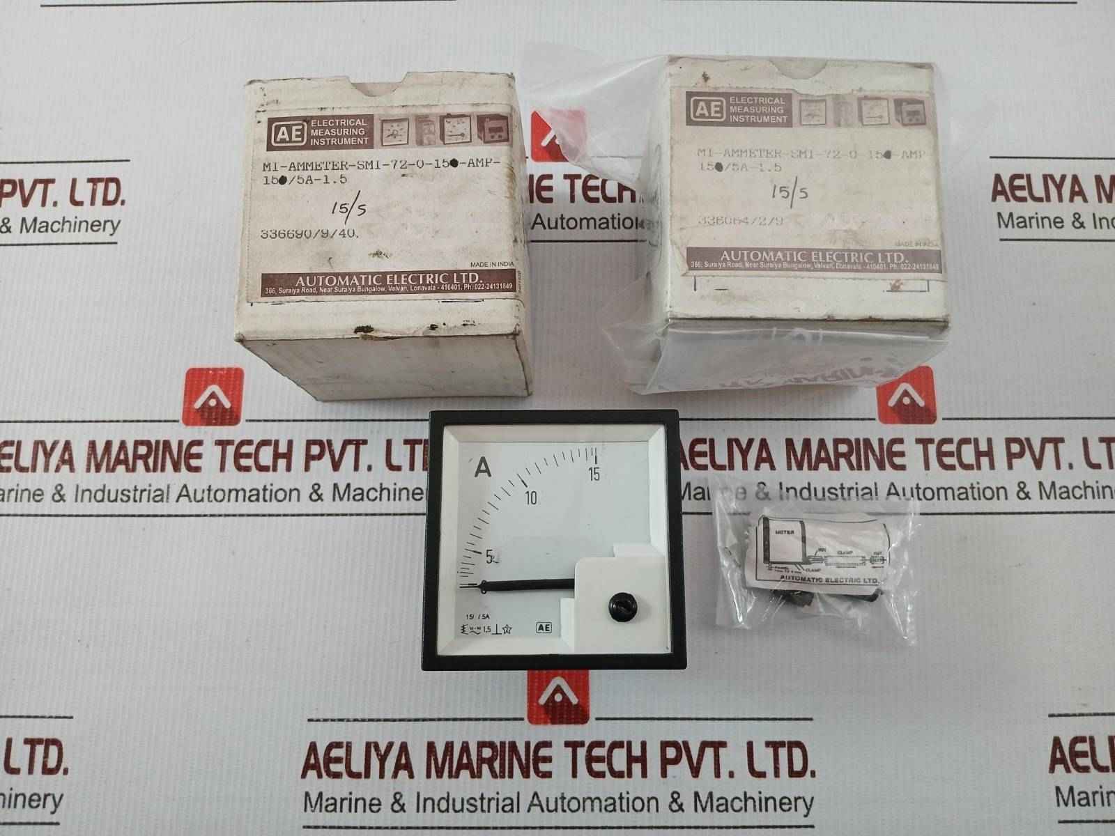 Mi-ammeter-smi-72-0-15-amp-15/5A-1.5 Analog Panel Meter By Ae