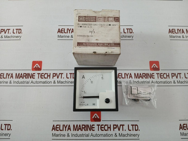 Mi-ammeter-smi-72-0-15-amp-15/5A-1.5 Analog Panel Meter By Ae