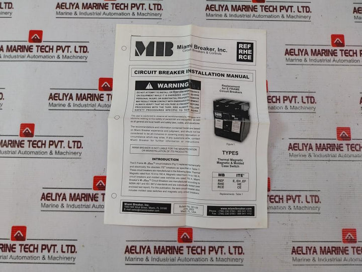 Miami Breaker Rhe3-m100 R-line Replacement 3 Pole Circuit Breaker