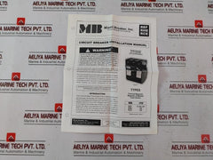 Miami Breaker Rhe3-m100 R-line Replacement 3 Pole Circuit Breaker