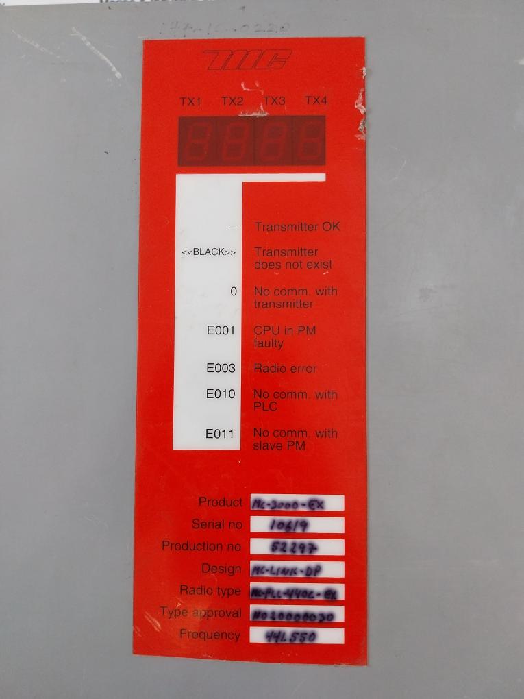 Micro Control MC-3000 EX Radio Control 52297 with MC-LINK-PM Board