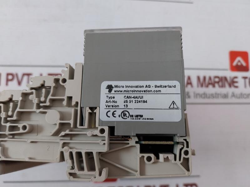 Micro Innovation Can-4Ai/Ui 4 Channel Analog Input Module For Canopen 8551224040