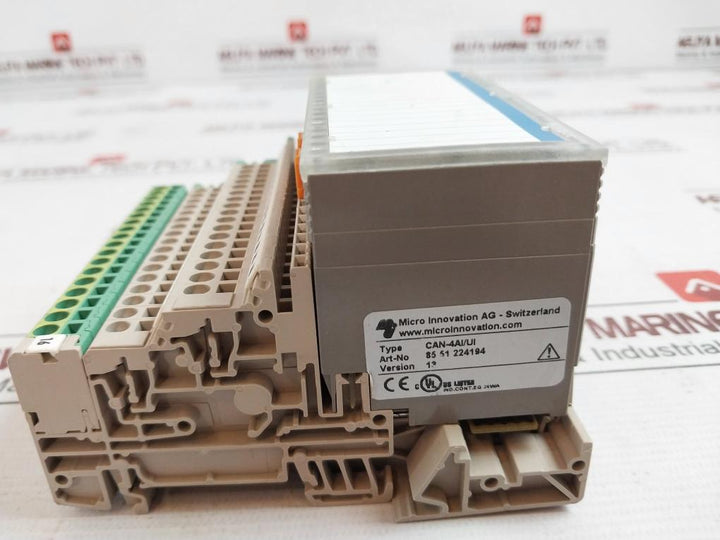 Micro Innovation Can-4Ai/Ui Analog Input Module 85 51 224194 081007