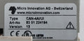 Micro Innovation Can-4Ai/Ui Terminal Block Module 8551 224040 Ver 13