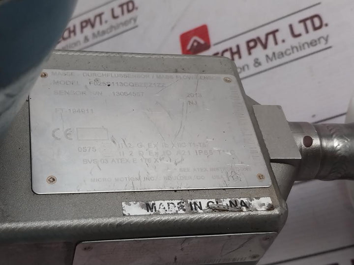 Micro Motion 20001827 Flow Meter F025S113Cqbzez1Zz