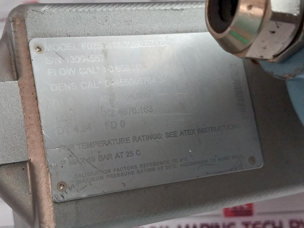 Micro Motion 20001827 Flow Meter F025S113Cqbzez1Zz