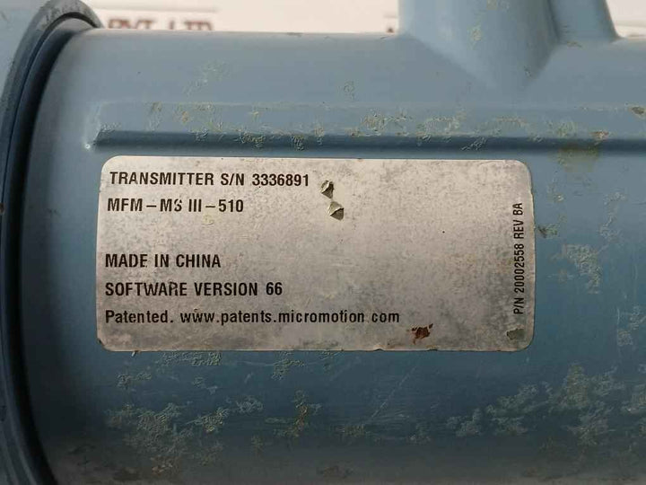Micro Motion 2700R12Abfeawz Flow And Density Transmitter Rev B 11W