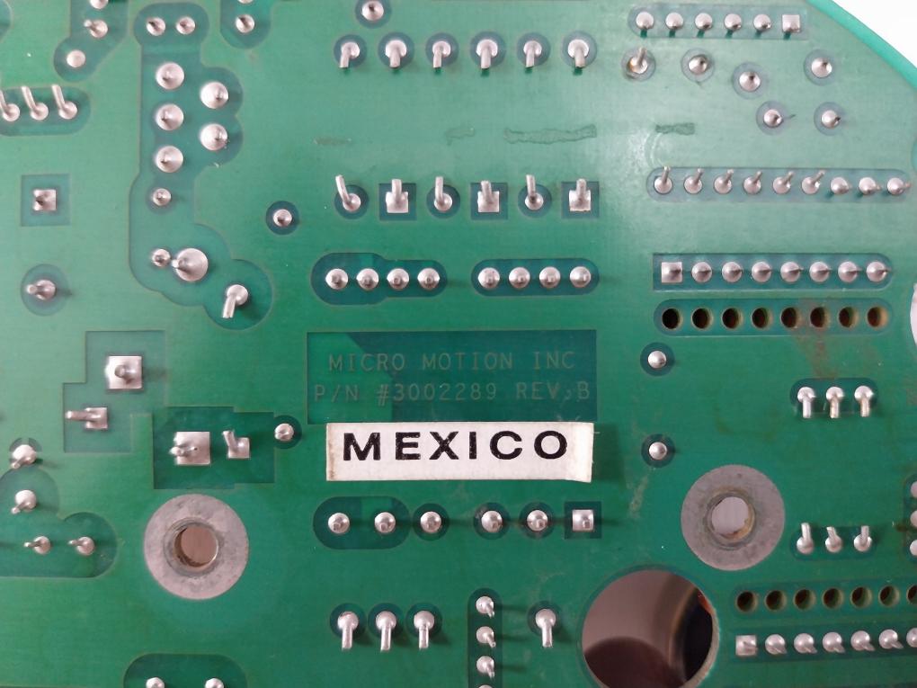 Micro Motion 3002289 Printed Circuit Board Module 3002183 Rev: B 0102