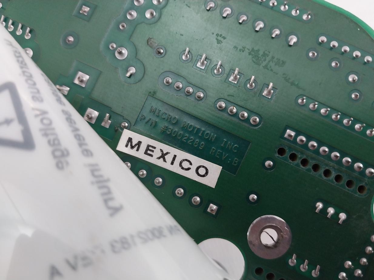 Micro Motion 3002289 Printed Circuit Board Rev: A