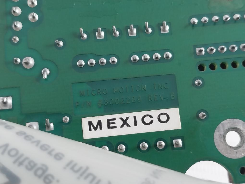 Micro Motion 3002289 Printed Circuit Board Rev B Rl-5744