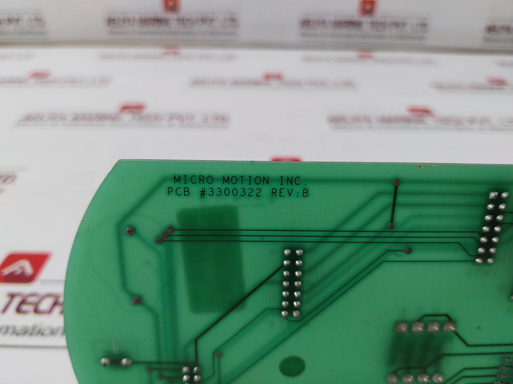 Micro Motion 3300322 Pcb Card Rev-a,B